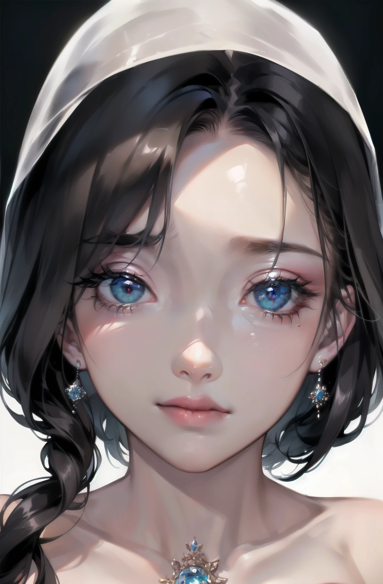 (masterpiece), best quality, Expressive eyes, It's a perfect face, Beautiful and delicate face, beautiful round eyes, Full body female love, Beautiful woman in mesh suit,Showing extremely full, (Arrogant face), (blue孔雀blue头发), (Double tail, Gradient hair, Straight Hair, medium hair skin, 银色和blue色网络装甲, (Side light:1.4), (银色和blue色配色方案:1.3), Neon lights on armor, Beautiful and detailed big green eyes, (Emerald eyes:1.3), (Glowing eyes:1.2), (Huge sagging:1.6), pocket, Thick body, (Prominent curves), Thick pink lips, (silver nails), mascara, Long eyelashes, Eyeliner is very wide,The buttocks are well defined:1.3), (beautiful and thick thighs:1.3), Slender and slender figure, (Extremely fine skin texture:1.2), beautiful, Detailed and realistic muscle definition, Shining with golden light, High detail eyes, Ultra high quality model, proportional, Strong color fantasy, blue、Four colors of gold, Head-on, (1 girl), Pure black background