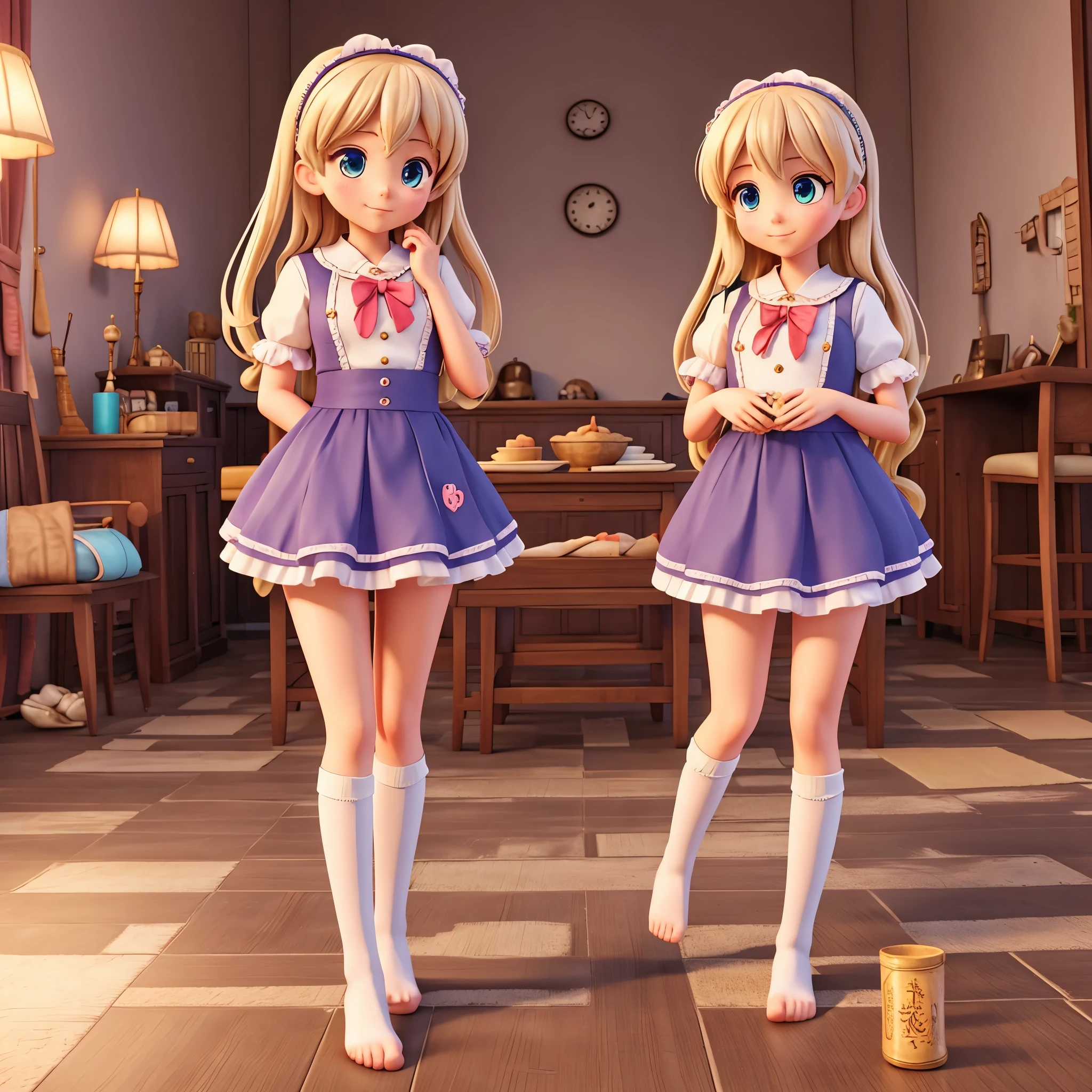 Oily anime lolita feet
