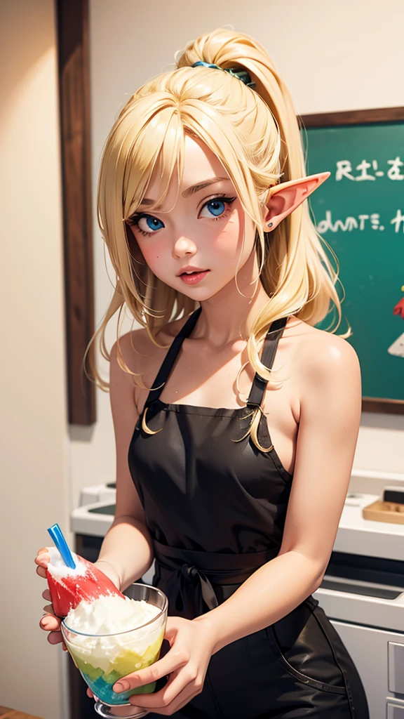 Blonde,Elf,shaved ice,