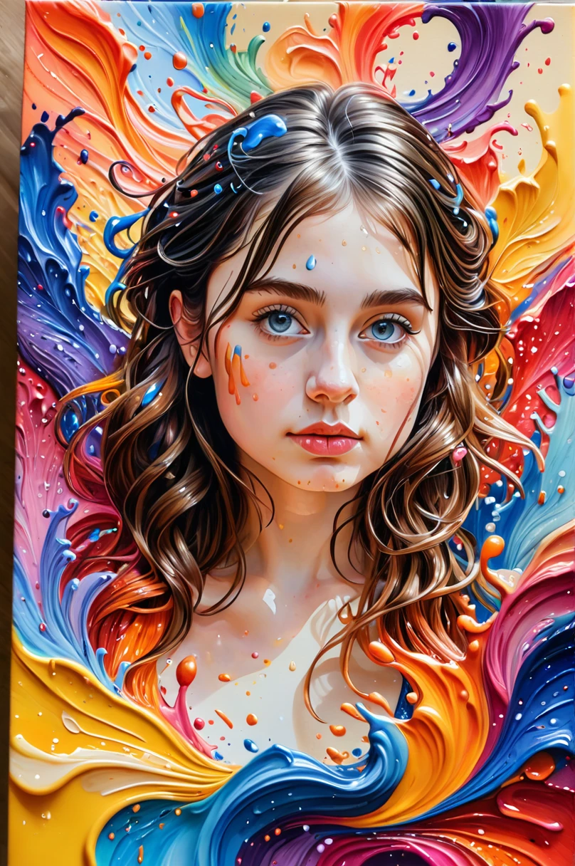 Colorful, multiple colors, intricate detail, splash screen, photorealistic, intricately detailed fluid gouache painting, calligraphy, acrylic, watercolor art,
masterpiece, best quality, 1girl,  waifu