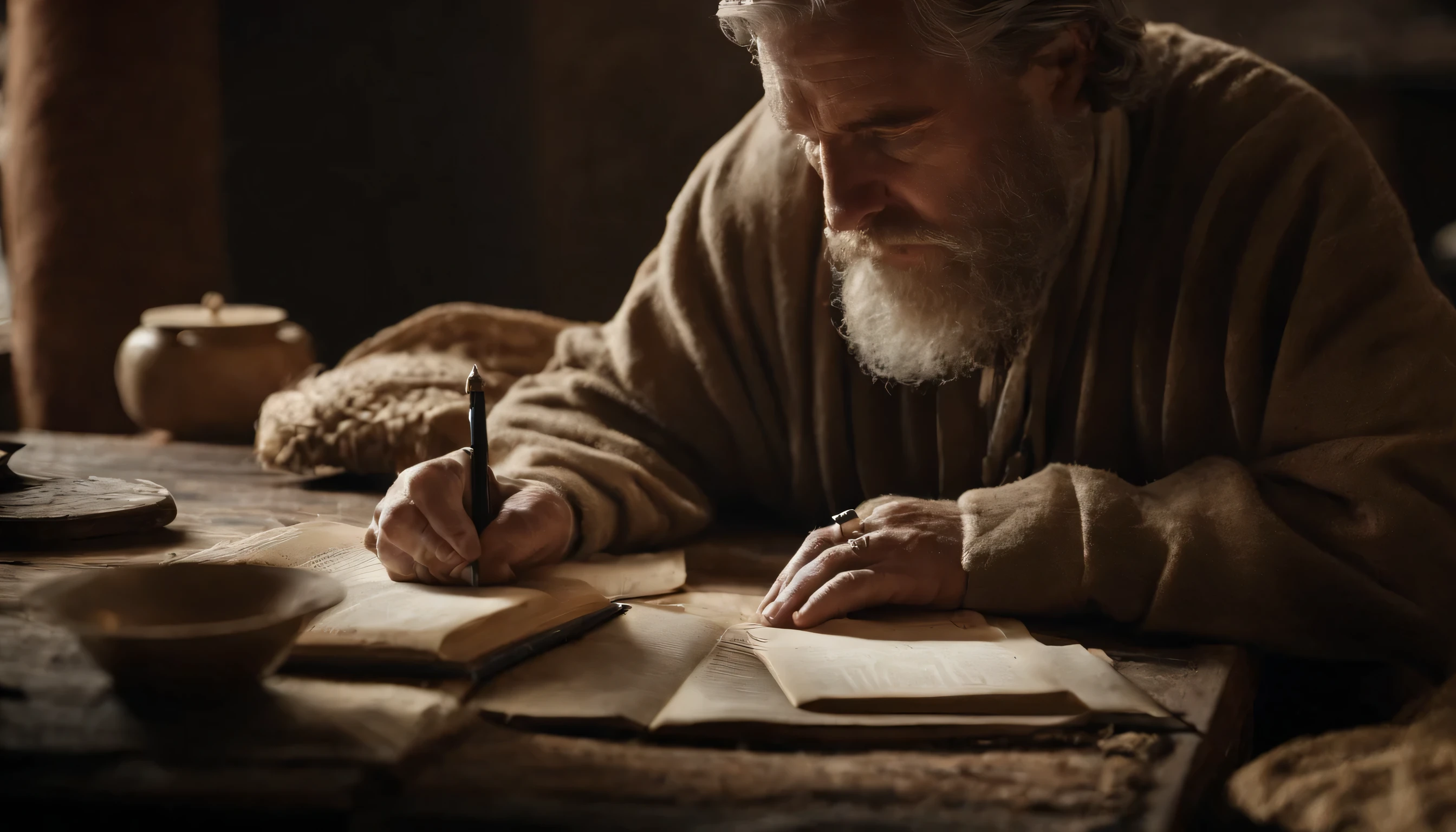 Paul écrivant la Bible 2,il y a 000 ans
