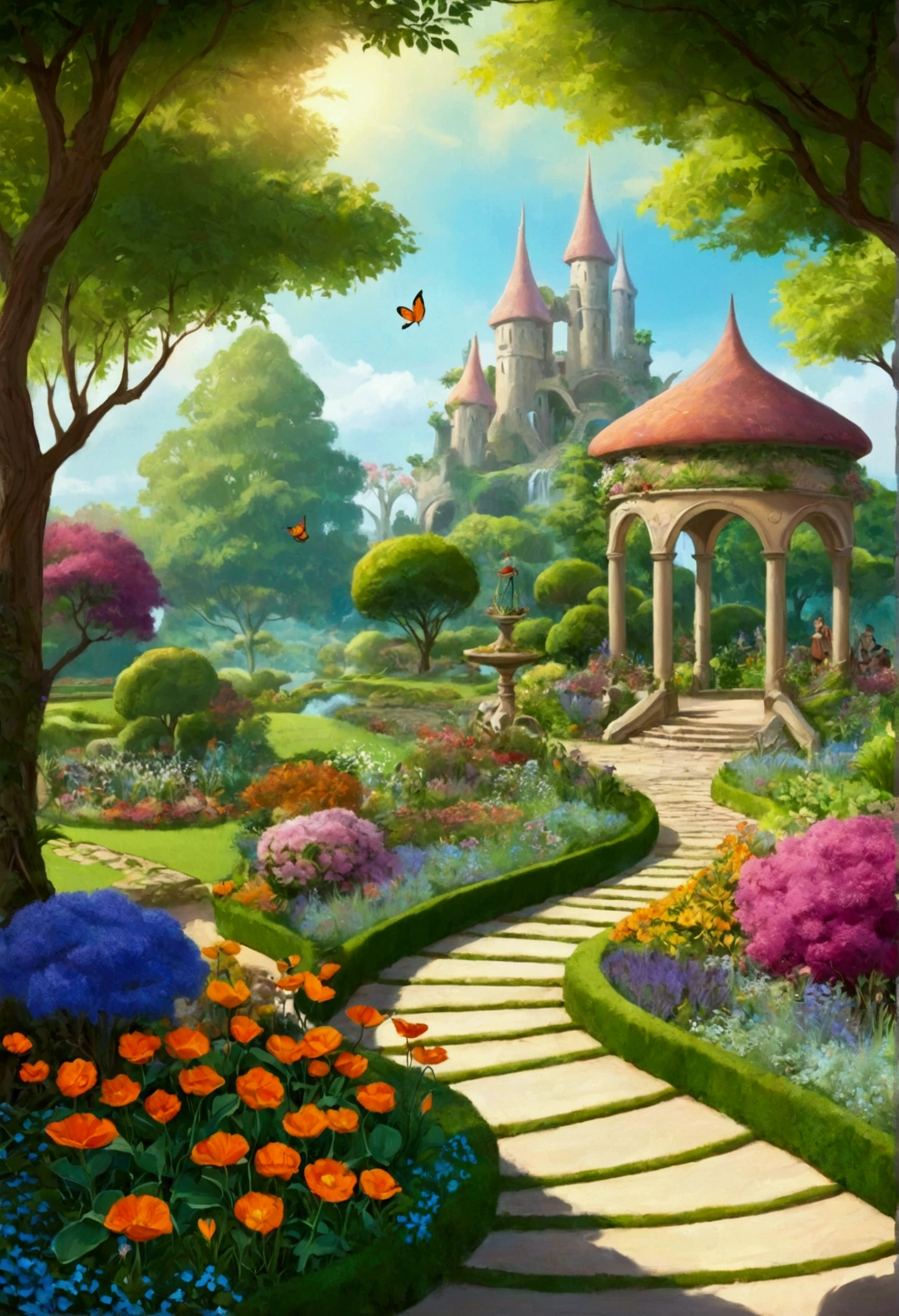 background, fantasy, excellent, fantasy, Garden, future, Don&#39;t attract people