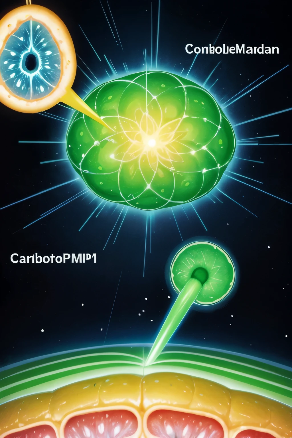 Draw a small drawing of the plasma membrane, pointing out where the phospholipids and carbohydrates are