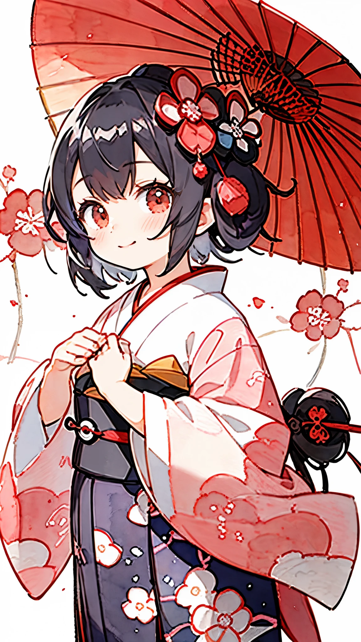 (masterpiece:1.2, Highest quality),(Very detailed),(((watercolor))),8k,wallpaper,1 girl,A woman is standing,Japanese,front,look at me,((smile)),kimono,(Intricate designs and patterns inspired by Katsushika Hokusai:1.4),(((Hand,detailed,perfect,perfection,hands))),(Beautiful female hands),(Detailed hands:1.3),(Random Pause),(透明watercolor:1.2)