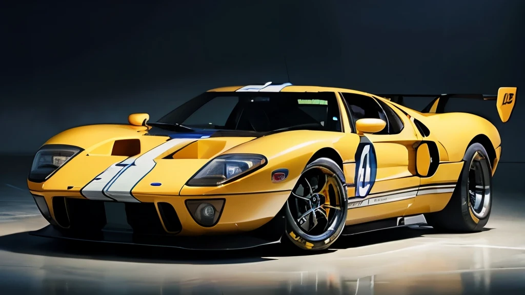 best quality, masterpiece, high resolution,Ford GT,Le Mans