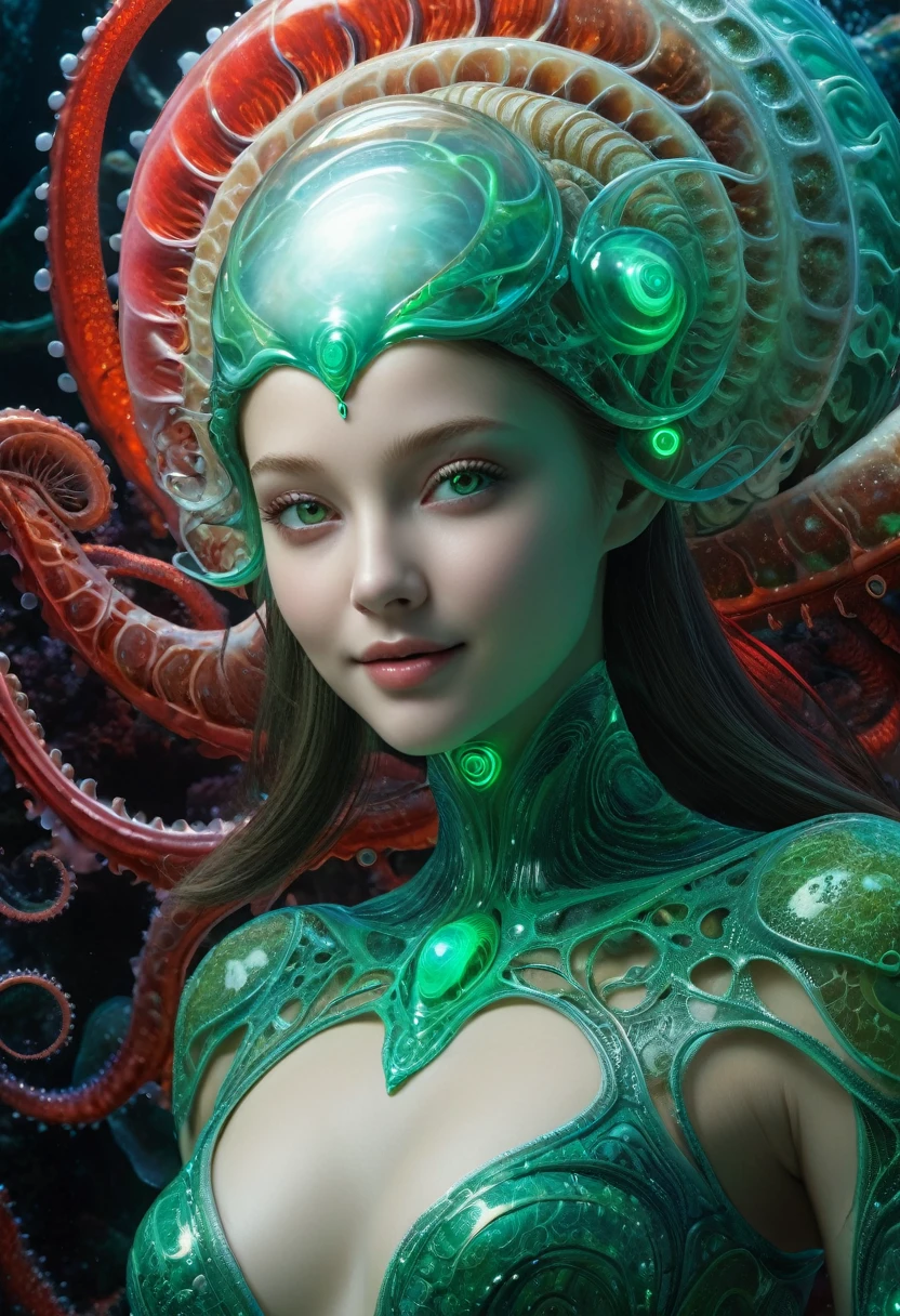 close-up, full length,absolutely naked young alien humanoid female from another planet ,looking at me,beautiful eyes, flirt,sexy, ultra high quality detailing