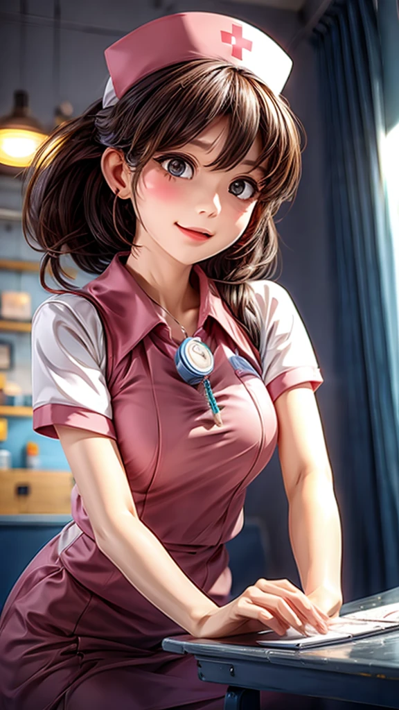 Beautiful nurse、Hitting injections