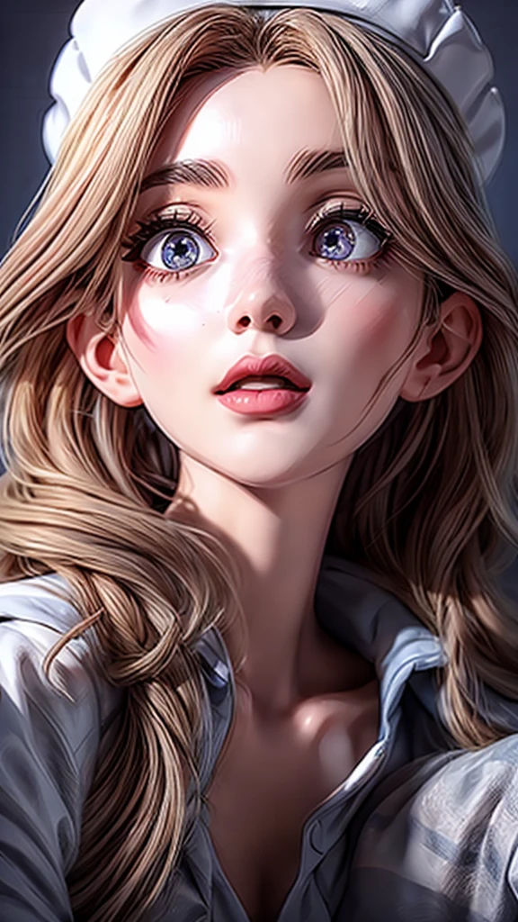 beautiful detailed eyes, beautiful detailed lips, extremely detailed eyes and face, long eyelashes, nurse, patient, heart massage, dynamic pose, dramatic lighting, cinematic composition, muted color palette, photorealistic, hyper detailed, 8k, best quality, masterpiece