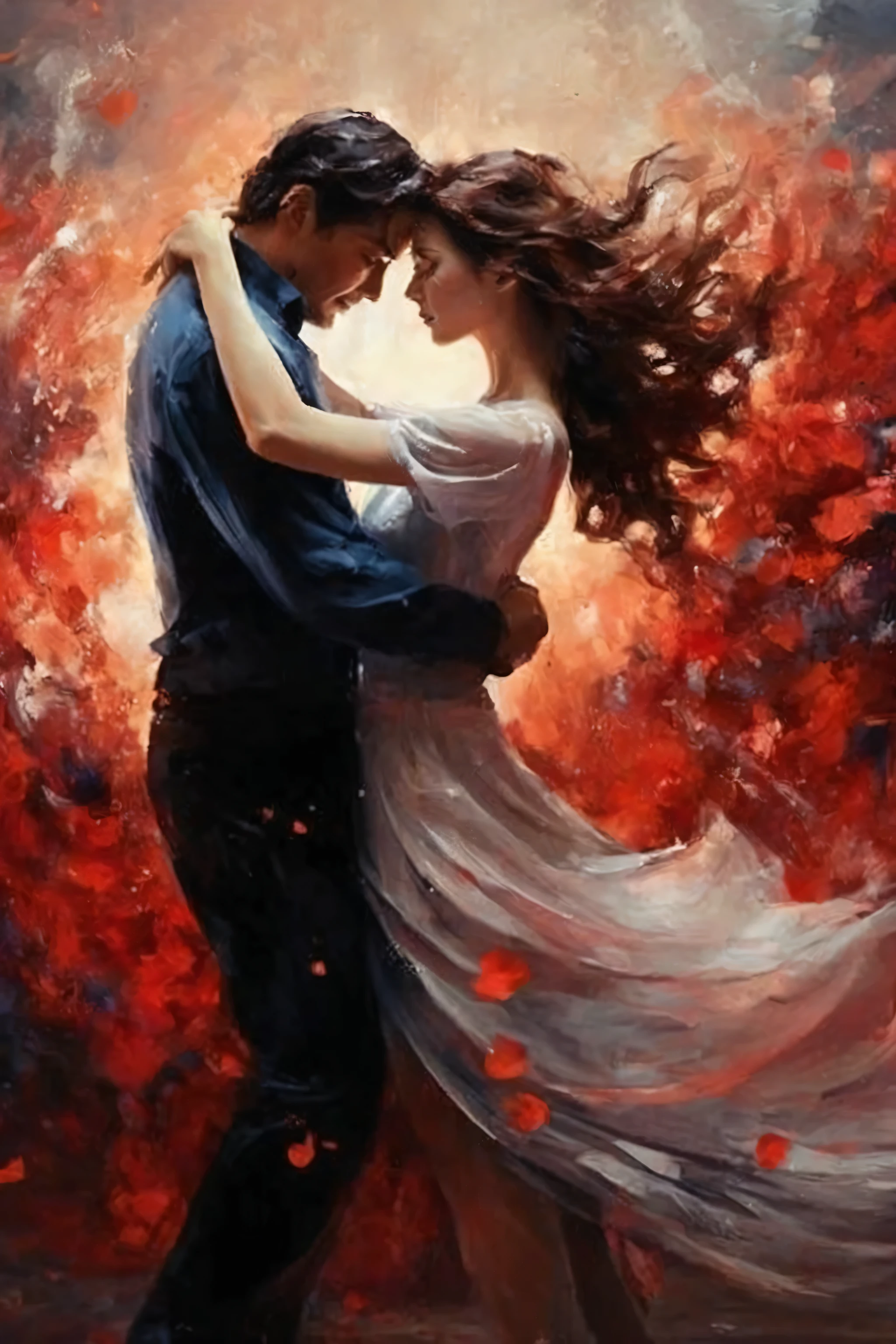 image of interpretation of abstract Love flowing, hd