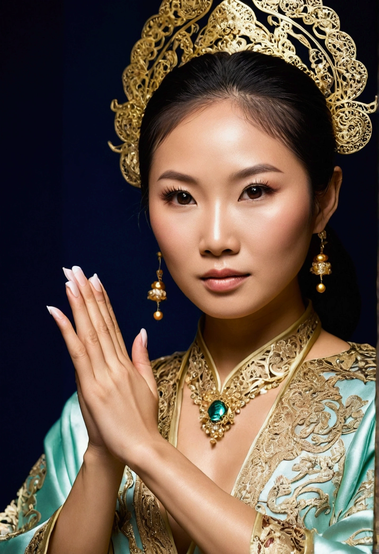 Asian woman celevage