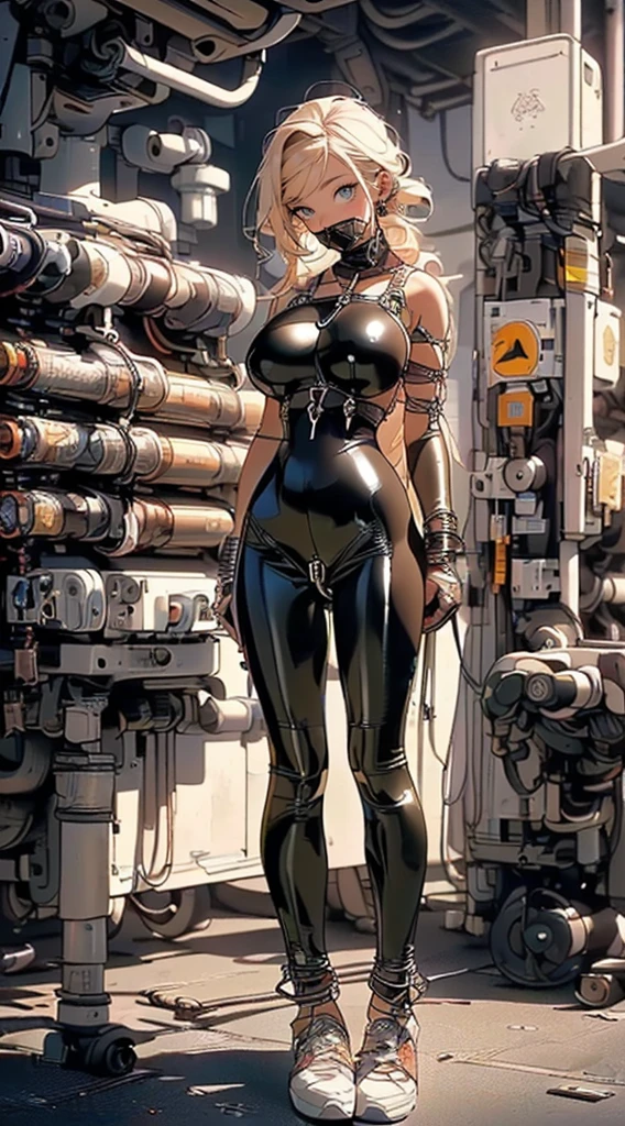 (((Full body Latex Bondage suit))),(((masterpiece, Highest quality))),(((alone:1.2))),(((One Girl:1.2))),32K Wallpapers, Very detailed,(((((portfolio))))),(((((close))))),(((((Breast augmentation))))),((((More angles)))),(((highlight))),(((completion. Detailed face))),((((Very talented)))),(((((The most complex machine))))),(((Genius Mechanic))),((Overall colorful)),(((((Huge breasts,Browsing Caution,((BDSM)),((Latex Bondage))