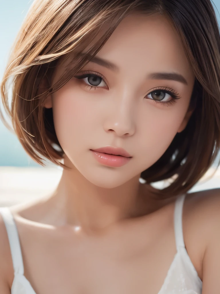(Highest quality, 8k,16K,32K), Perfect body, Soft skin texture, Ultra detailed face, Soft and sexy lips, Detailed eyes, Shining eyes that store light,