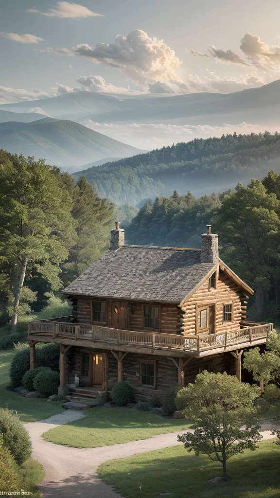 As the light began to fade, an old log cabin was spotted in a small clearing ahead. The cabin's roof shimmered in the fading sunlight. The log cabin was located near a quaint steampunk village, nestled within the rugged wilderness.
Upon approaching the cabin, one could sit on the bottom porch steps, resting their hands on their knees. From this vantage point, a peaceful scene could be taken in as the day came to an end. The natural beauty of the surroundings evoked a sense of calm.
The steampunk village provided a glimpse into an imaginative world, with its unique architecture and retro-futuristic technology. Though small and remote, it was a hub of innovation and creativity.
Beyond the village lay dense forests and rolling hills. The raw, rugged wilderness possessed a spirituality and timeless quality. The changing seasons transformed the landscape in dramatic ways.
As the last light of day faded, the porch of the cabin offered a place of respite and reflection, overlooking the village and natural world beyond. It was a serene spot to connect with nature and find inner peace as darkness slowly descended.