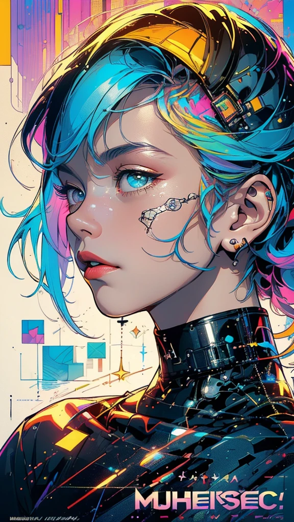 (((masterpiece, highest quality))),(((solo:1.2))),(((1girl:1.2))),32k wallpaper, very detailed, poster, vintage science fiction,(((((geometric cinematic movie poster))))), ((bauhaus)),(shape),(((abstract))),(mid century modern),movie poster,(((((portfolio))))),(((((Close-up))))),(((((bust up))))),((((more various angle)))),((((highlight)))),Vast landscape,((((heterochromia)))),(((complete. detailed face))),((((Extremely talented)))),(((((most complecated futristic machine))))),(Colorful color scheme),reflect kaleidoscope