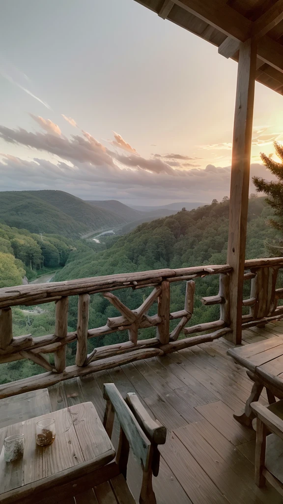 As the light began to fade, an old log cabin was spotted in a small clearing ahead. The cabin's roof shimmered in the fading sunlight. The log cabin was located near a quaint steampunk village, nestled within the rugged wilderness.
Upon approaching the cabin, one could sit on the bottom porch steps, resting their hands on their knees. From this vantage point, a peaceful scene could be taken in as the day came to an end. The natural beauty of the surroundings evoked a sense of calm.
The steampunk village provided a glimpse into an imaginative world, with its unique architecture and retro-futuristic technology. Though small and remote, it was a hub of innovation and creativity.
Beyond the village lay dense forests and rolling hills. The raw, rugged wilderness possessed a spirituality and timeless quality. The changing seasons transformed the landscape in dramatic ways.
As the last light of day faded, the porch of the cabin offered a place of respite and reflection, overlooking the village and natural world beyond. It was a serene spot to connect with nature and find inner peace as darkness slowly descended.