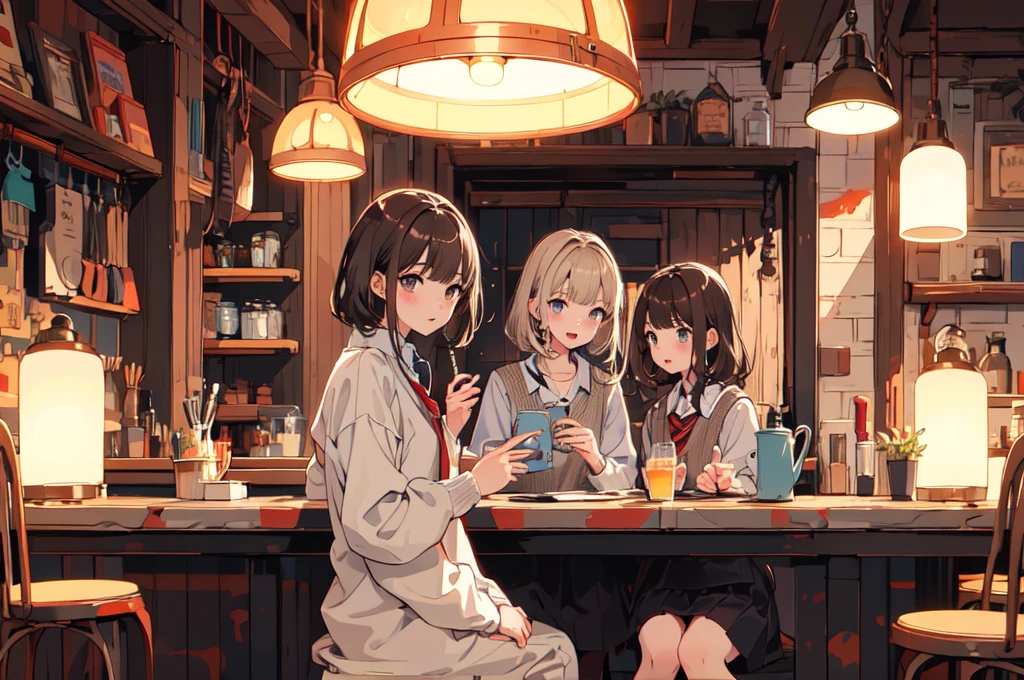 (Representative works:1.2)、Highest quality、Pixiv、Rebellious girl、Portrait、Light brown hair、Female、