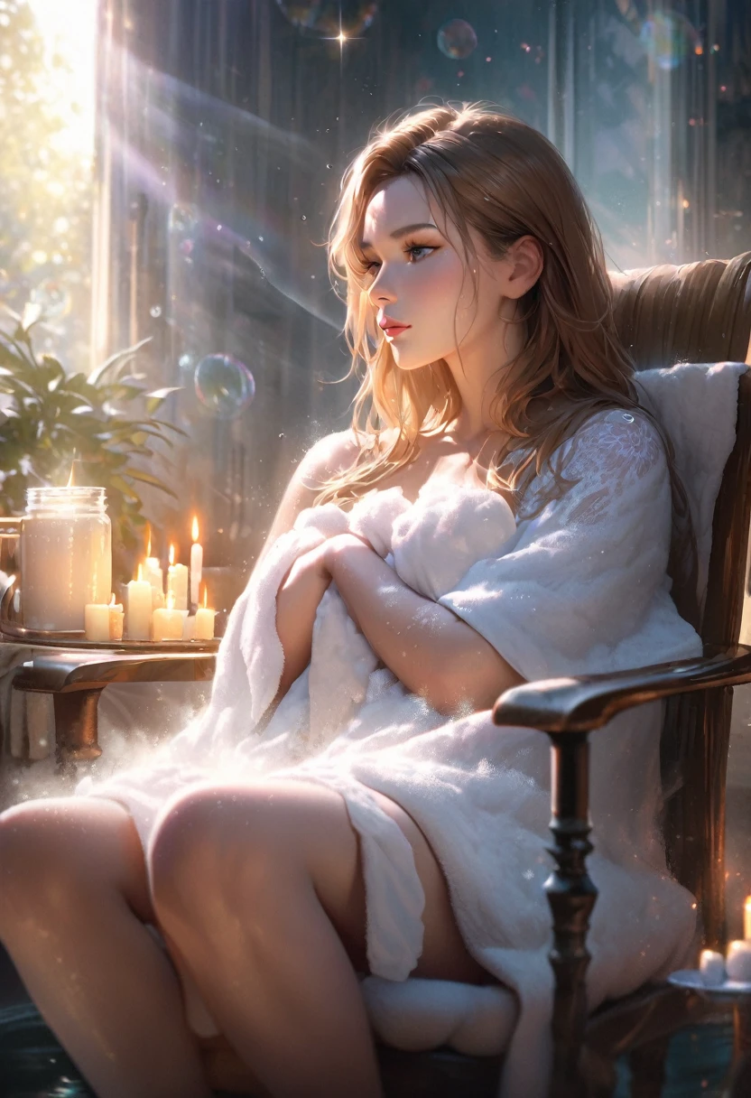 Hermione showered in naked heels