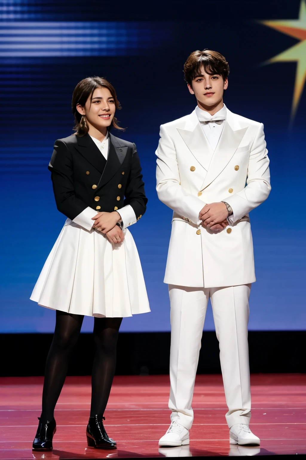 Jeon Jungkook y Natanael Cano en un escenario