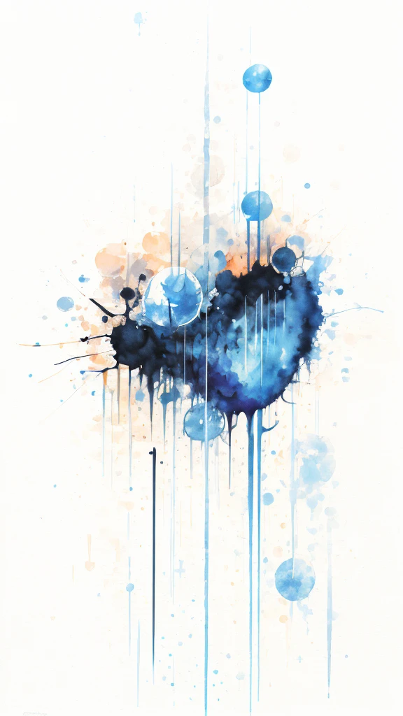 Symbolic abstraction,  ((there is nothing)), ((Masseter muscle area)), ((Highest quality)), (Very detailed)), Large file size, Full Color, Extreme light and shadow, In the middle of the night, Abstract watercolor