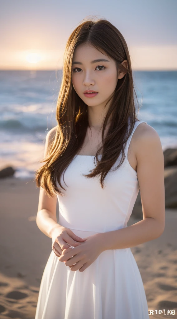 (masterpiece), (highest quality), (Very detailed),(Disheveled Hair),(shape), (One Girl), (Summer clothes), Are standing, Fashion Model, View your audience, (interview), (Beach),Beautiful details, Delicate and beautiful face, floating,(High saturation),(Colorful splashes),Colorful bubbles,(The Shining), Focus on the face, Hair Ring, Floating Flowers, Floating Hair, (The Shining), Best lighting, Best Shadow,