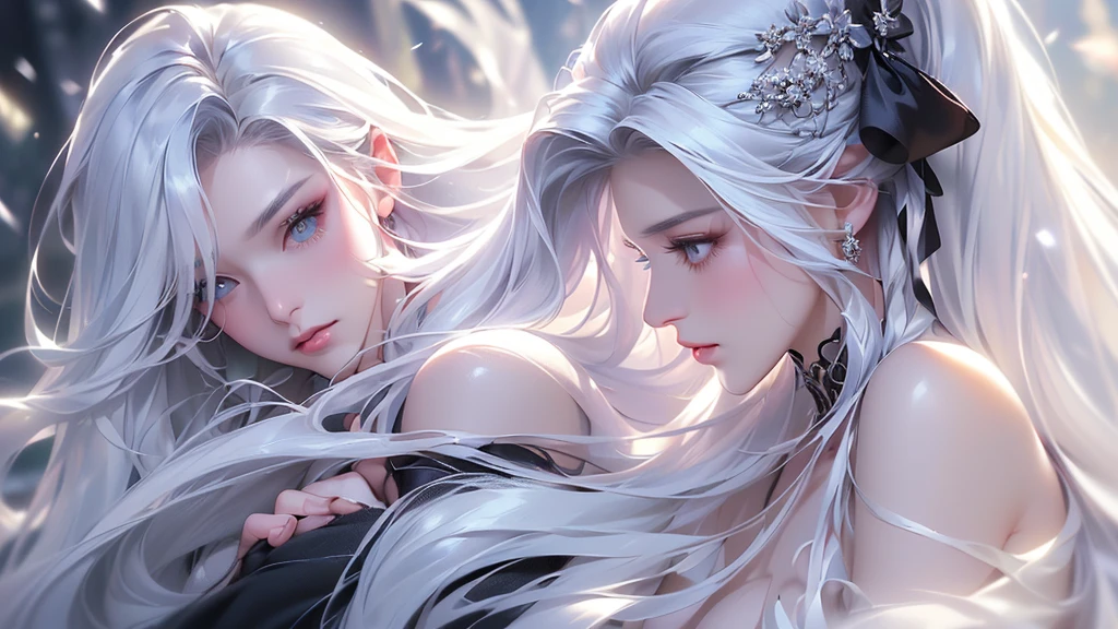 ((Above the knees image:1.5、Zoom out))((masterpiece:1.5、8k、Tabletop、フォトリアリスティックでVery detailedなCG、Very detailed、Particle Effects、Dynamic Effects、Shallow depth of field、Cinematic Light、Lens flare、Ray Tracing、Tabletop、Realistic:1.4、Ultra-high resolution:1.2、Realistic、Realistic))((alone, 1 girl、A woman wearing a black cashmere coat over an off-the-shoulder dress:1.4、Elegant woman posing、Detailed face、bright表情、young, bright, Whiter skin、Medium chest、Beautiful cleavage、Small waist、Best Looks、Asian、Ultimate beauty、bright and shiny hair,、Super long, Silky straight hair、Hair dancing in the wind))(morning、The setting is a snow-covered temple、Crystal of snow)((shiny white hair))