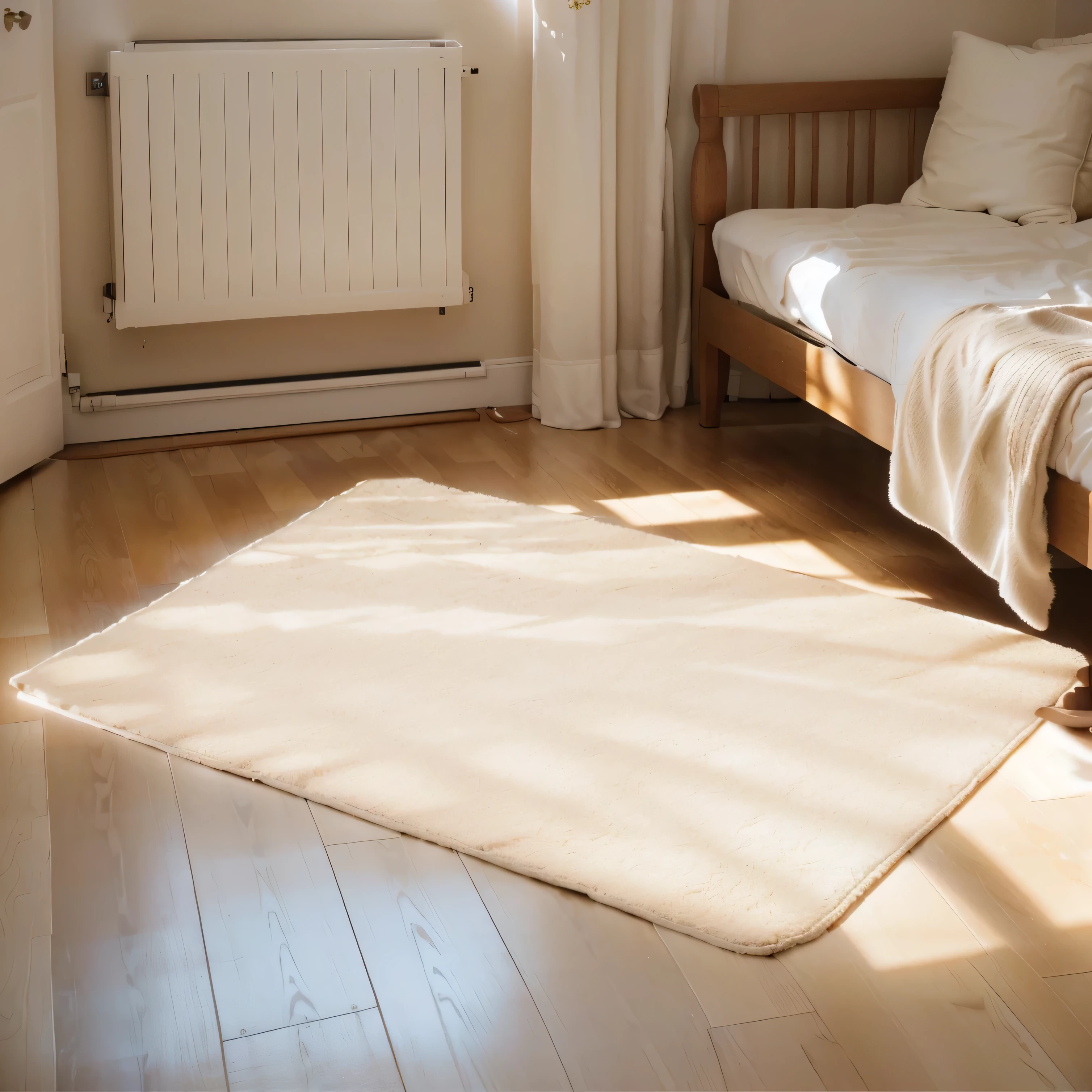 There is a beige carpet on the bedroom floor, Bright morning light, Designed for comfort and aesthetics!, Soft and warm, Soft natural lighting, Warm natural lighting, Winter Sun, Evening Sunshine, Beautiful natural soft light, Place in the living room, The sun is shining, Warm Lights, Soft warm light, Soft morning light, Cream Room, Realistic and lifelike images