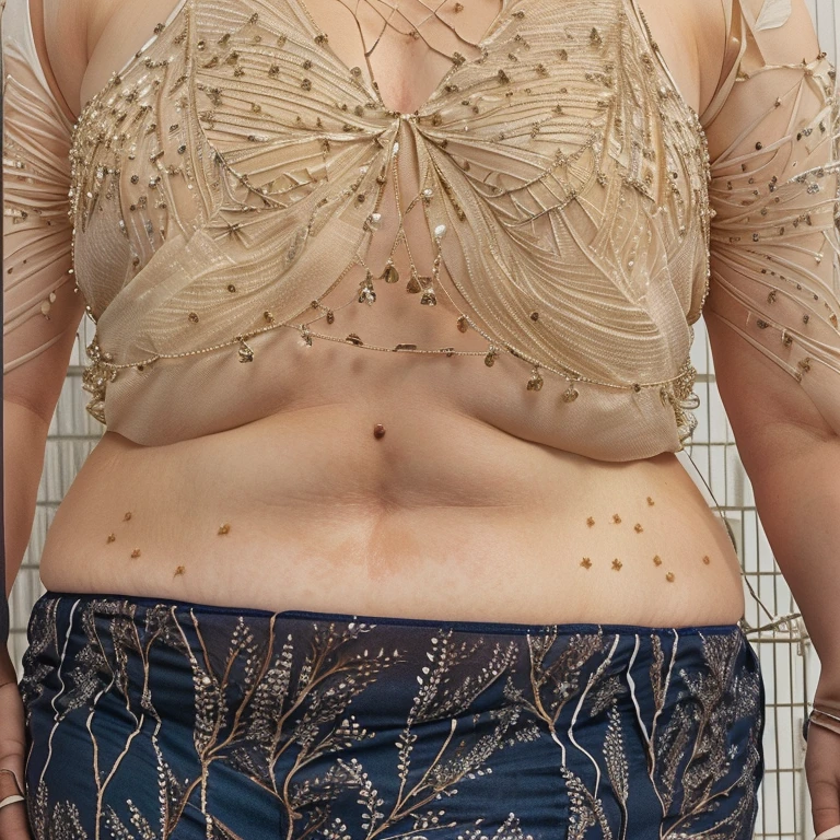 a close up of a person with a very large belly, photo from the front, full growth from the front, centered full body front-shot, photo taken from front, taken in the early 2020s, showing her shoulder from front, seen from the front, photo still of frontal view, half body cropping
