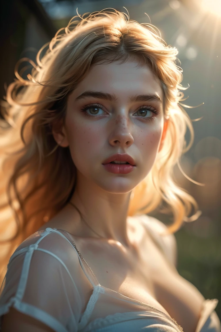 (((ultra realistic))) photoshot, work of art, Maximum quality, (Pale skin), (Rosto e olhos ultra detailds:1.3), 1 girl, on a t-shirt, (eye make up, mascara) , ((Detailed big lips)), (long drak wavy hair)), ((Chyolka)) , (natural breasts), Waist slender. ((posando)), photoshoot, studio (soft lighting), (The play of light and shadows), Depth of field, bokeh, (special attention to skin details: 1.2), Detailed leather texture, skin pore. (Airy frame atmosphere. Color range - delicate, Ablaze, offwhite, Tons rosa), dr, ((film grain)), ((lightning strikes)), ((sun glints)), ((Portrait from waist up, close to the camera)) , ultra detaild,