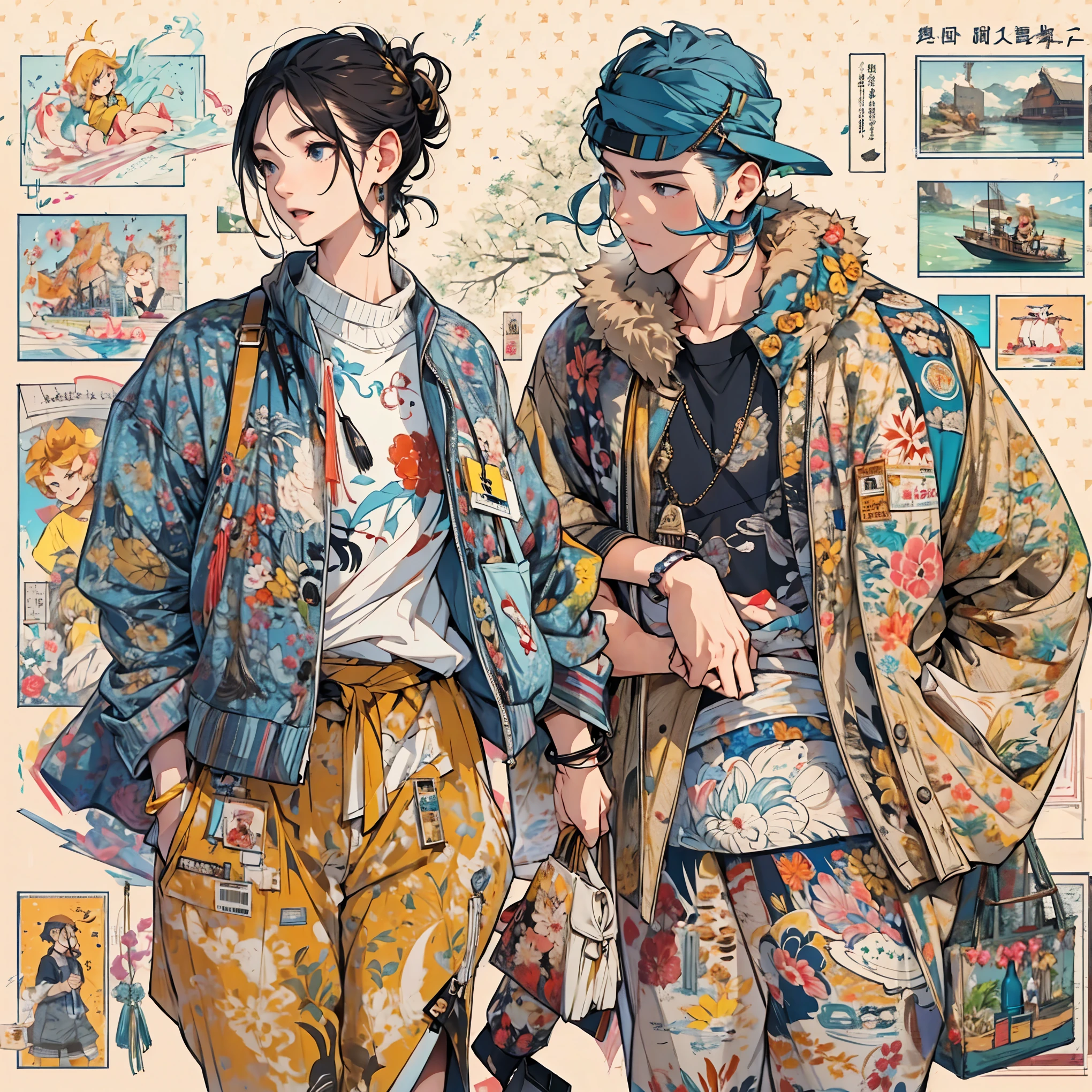 Men and women enjoying their hobbies at their own pace。Be original and creative、Give it a stylish look。