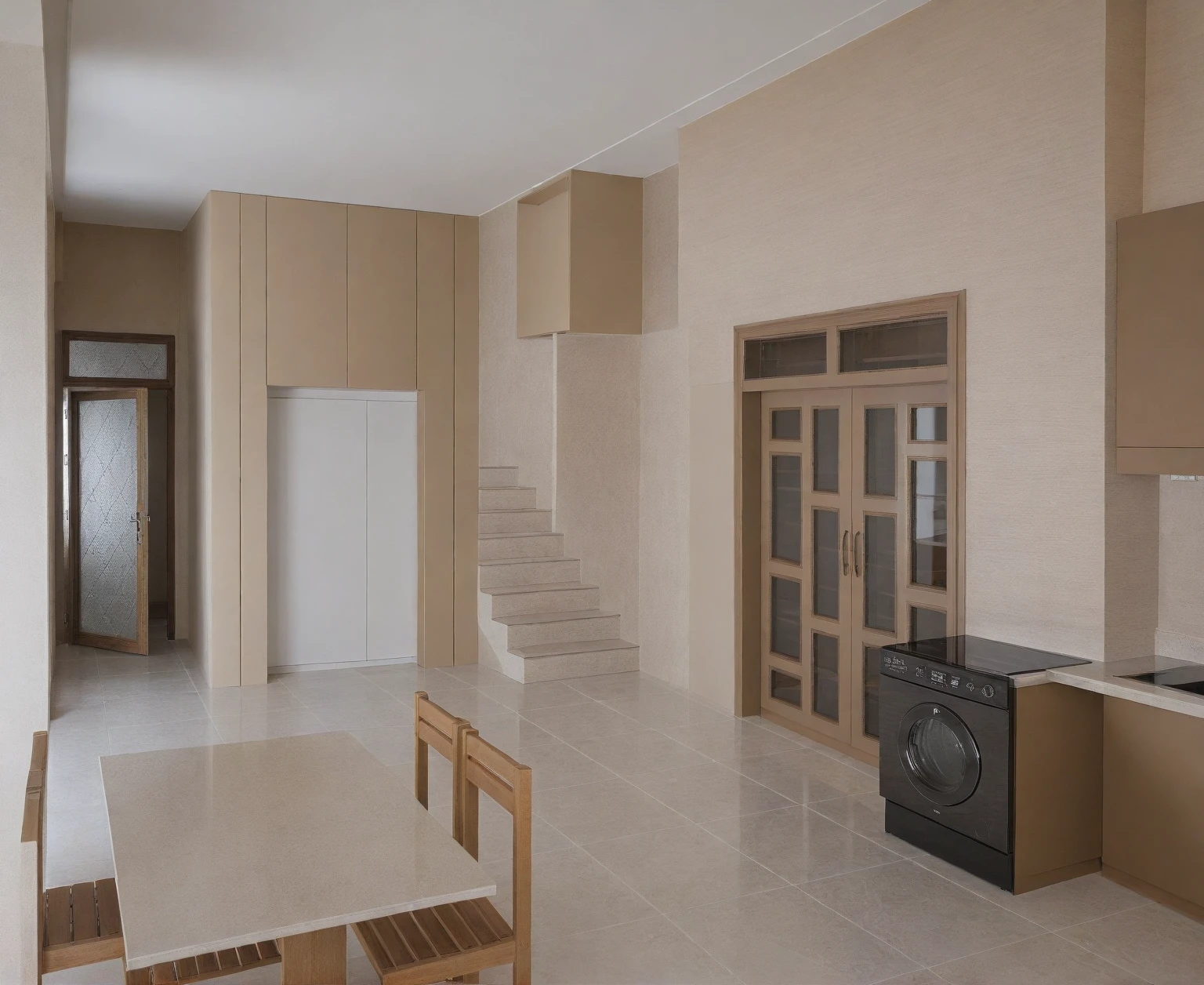 Raw photo,Masterpiece, high quality, best quality, authentic, super detail,
indoors, interior ,aiaigroup, ,kitchen room, kitchen cabinet, modern style, daylight