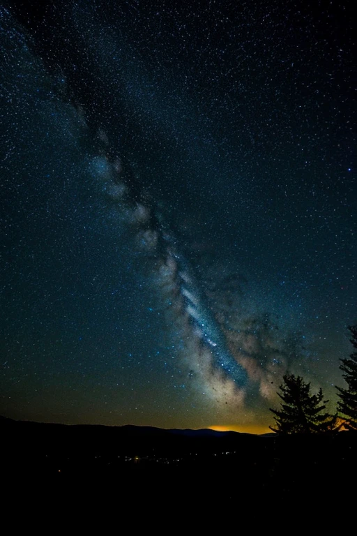 The night sky is full of stars.