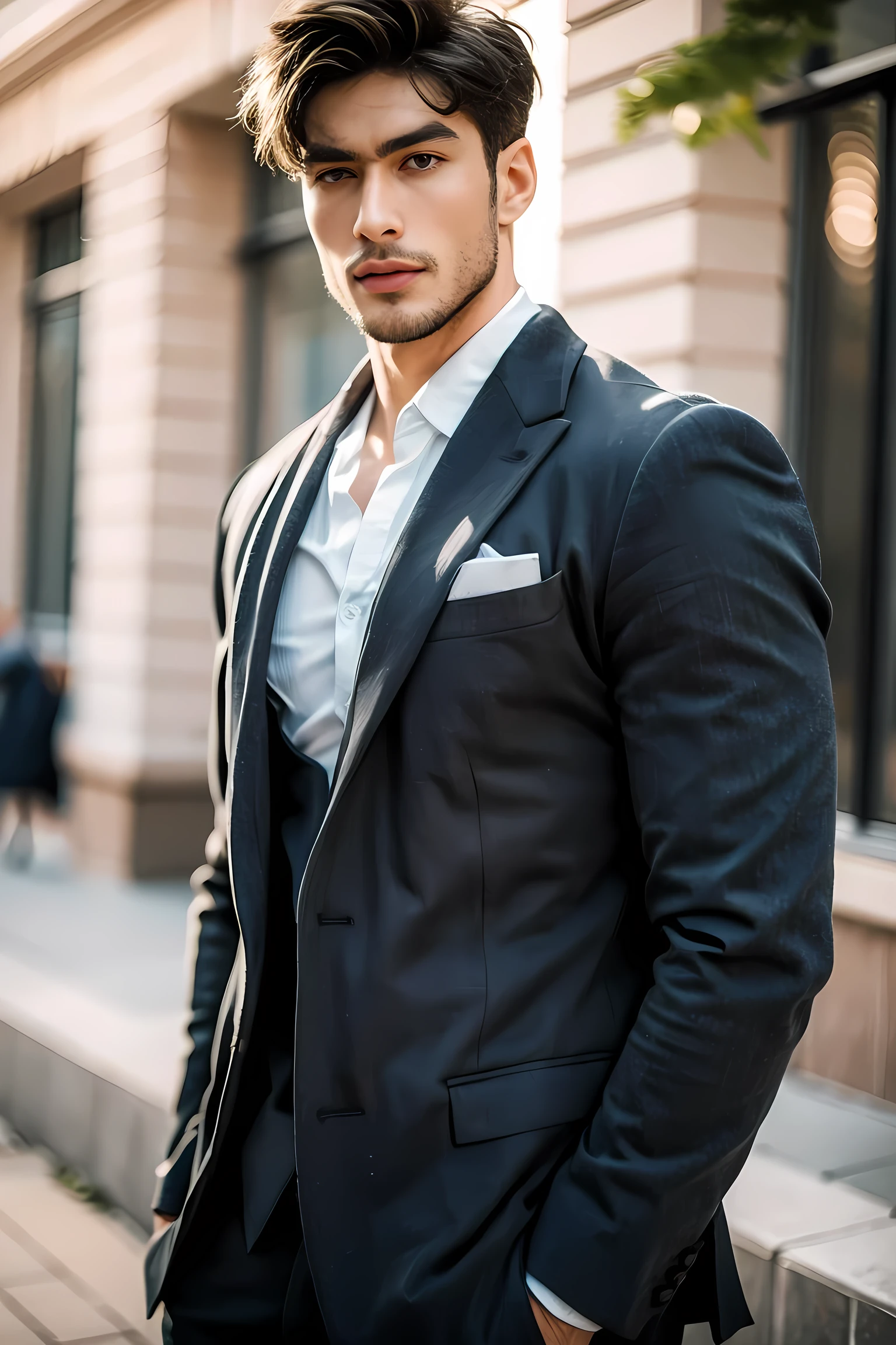 Realistic handsome men