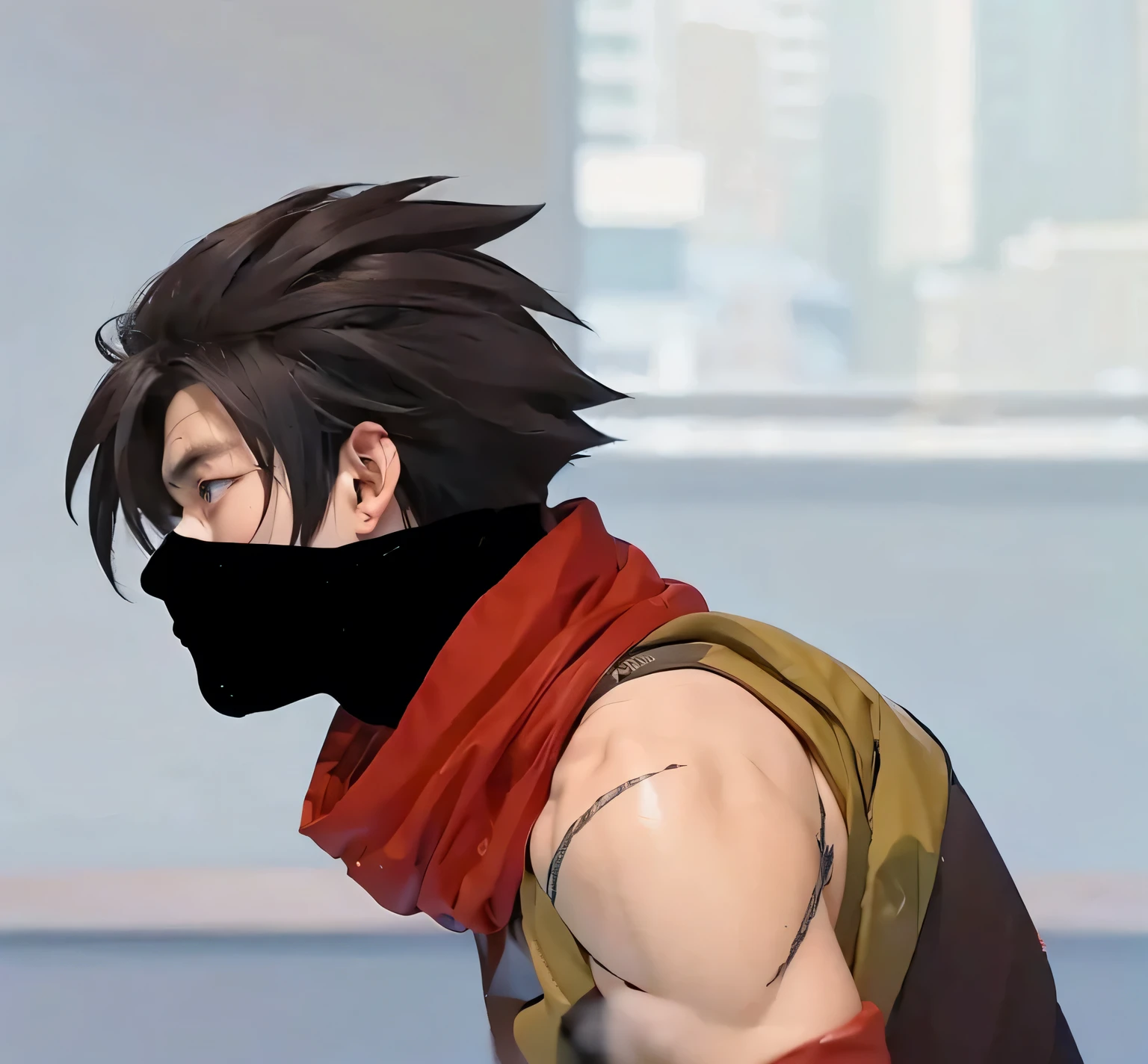 Man, Gentleman, 16 years old ,Realistic , korean , HD, messy hair, Dramatic lighting , Naruto , blue eyes.