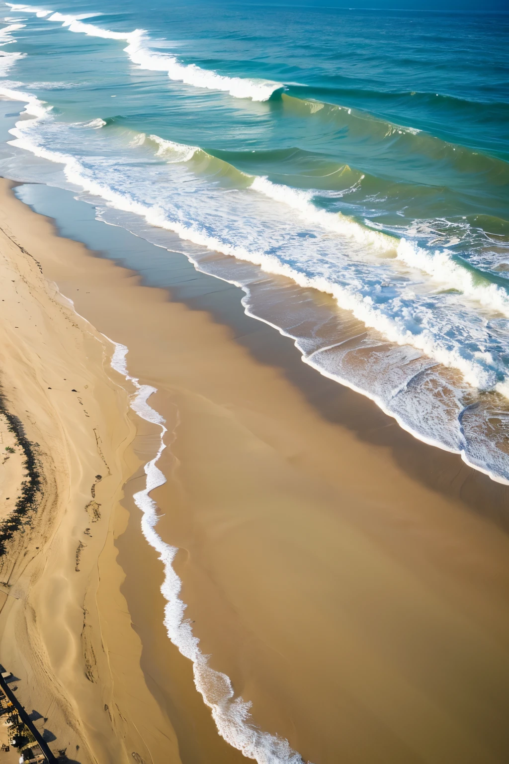 ((Highest quality)), ((masterpiece)), (detailed), Sandy Beach,Ocean