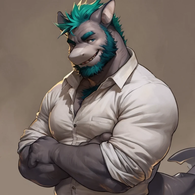 Solo, SemiMuscular Medium thin, male middle aged, anthro Shark, Black, black and creamy white skin, body beauty of a bluish-green tone, thin beard, flirting, dynamic light, opened Shirt, thick shirt ,Teal  hair and beard, extremely hot and sexy, Daddy figure, hot daddy, by darkgem, by zixiong, by glitter trap boy