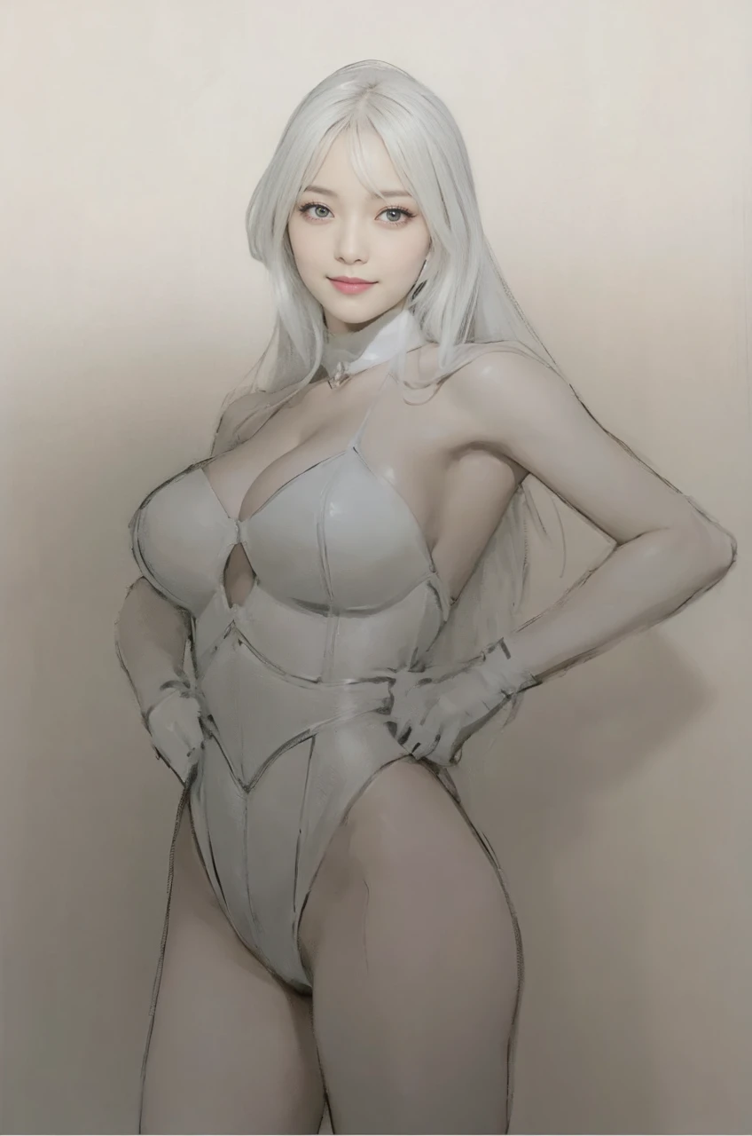 Reiko Kanzono, a businesswoman with beautiful black hair, is a superheroine and a super lady.
Estimated to be 27 years old, semi-long hair, glossy and beautiful black hair, bangs on the forehead,
The Super Lady is dressed in a pure white bustier leotard battle suit in the style of Wonder Woman, exuding unparalleled beauty. Elegant, graceful, innocent, refreshing, incredibly charming. Elegant and beautiful smile. A stunning beauty with outstanding style. Outstanding proportions, and big breasts. The leotard-style battlesuit is based on pure white and has a gold power belt at the waist. Boots and bracelets are also white. The choker is also white. The leotard has stitched stripes like a Power Woman. There are special color-coded shields around the nipples and genitals, which is a sexy accent in terms of design. High-legged, high-cut legs dig into the crotch. Incredibly erotic and sexy. V-Front high-cut legs. There is no doubt that it will fascinate all men. Moreover, he defeats the wicked one after another. Invincible superheroine. And a beautiful maiden with a lovely sense of style. An elegant and elegant beauty. Mature and intelligent woman with a smile on her face. Men in the world must be captivated in an instant.
Amazingly beautiful woman with pre-battle pose, standing figure, graceful, classy, pure, innocent, adorable, cute, refreshing, smiling, innocent, neat, incredibly attractive, outstanding style, big breasts, big breasts, big breasts Japan woman with very big sexy breasts and very big cleavage, semi-long hair, glossy and beautiful black hair, Pure white leotard-style battlesuit with a golden power belt around the waist, white boots and bracelets, choker around the neck, stripes with stitching reminiscent of Power Woman, special shields with different coloring around the nipples and genitals, emphasis on the design, sexy erotic design, erotic and sexy, V-front high-cut legs, T-back design at crotch, incredibly erotic and sexy, 1 girl, no tiara, nothing on