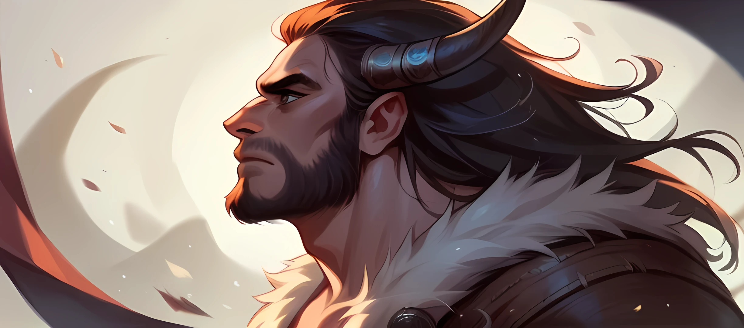 a profile banner with the Viking theme