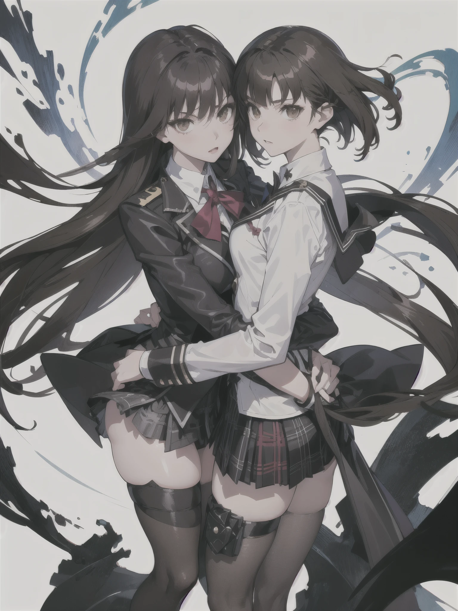 Makoto has short, dark brown hair and brown eyes. She is usually seen in her Shujin Academy uniform, which consists of a white blouse, a plaid skirt, and a black blazer. In the Metaverse, her Phantom Thief outfit is more distinctive, resembling a black biker suit with red gloves, giving her a tough and rebellious look. Colourful.