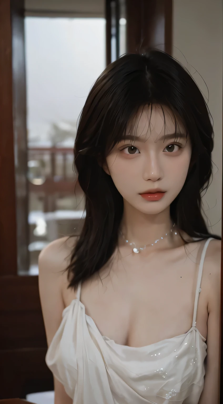 Best quality,masterpiece,Ultra-high resolution,(Realistically:1.4),Close-up of white dress, Beautiful Chinese model, Beautiful young Korean woman, Beautiful Korean woman, Yanjun Cheng, xintong chen, Ruan Jiamei!, Beautiful young Korean woman,