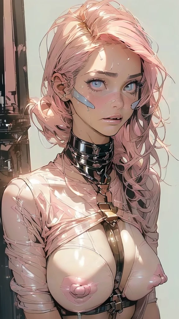 (((Full body latex bondage suit))),(((masterpiece, Highest quality))),(((alone:1.2))),(((One Girl:1.2))),32K Wallpapers, Very detailed,(((((portfolio))))),(((((close))))),(((((Breast augmentation))))),((((More angles)))),(((highlight))),(((completion. Detailed face))),((((Very talented)))),(((((The most complex machine))))),(((Genius Mechanic))),((Overall colorful)),(((((Huge breasts,Browsing Caution,((BDSM)),((Ripped latex bondage)),Erect nipples,Transparent chest,Pink nipples,A woman experiencing orgasm,,grab penis with hand,Sweat coming out of penis,Realistic Face,Beautiful image quality,Woman having sex,Beautiful face,Beautiful eyes,