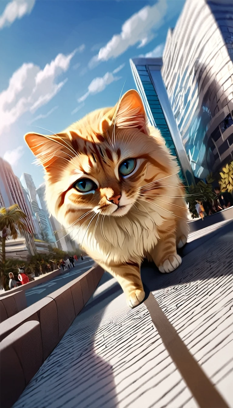 Flying cat