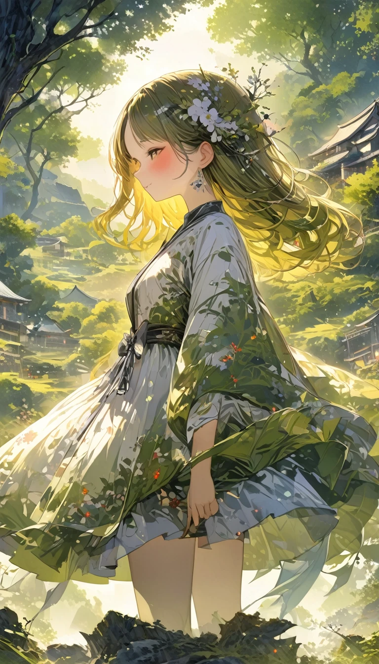 absurdres, ultra detailed, beautiful lighting, masterpiece, solo boy, wide shot, wabi sabi, concept art