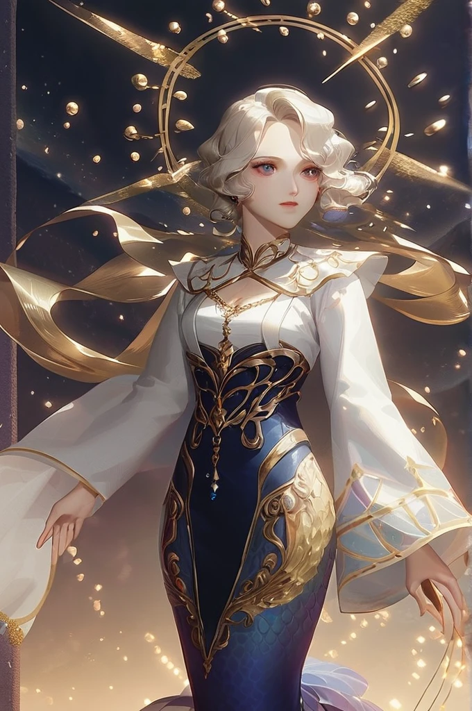 ((Лучшее качество)), ((шедевр)), (подробный), Mermaid in anime style high detail