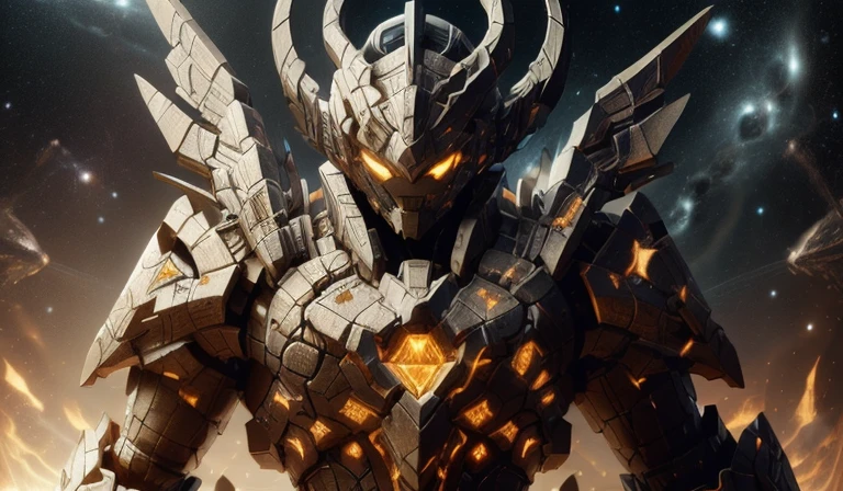 There are many different items on the table,  Possesses the power of fire, diamond armor, armor made of ice, Use Leviathan Ax, Blaze 3 Rendering, This character has the ability to burn, ax element, Mecha style greek god, Detailed cosmic angel robot, Anime robot mixed with organic, Flame Engine