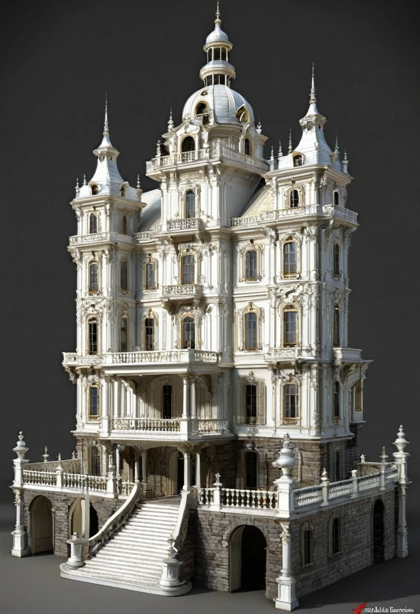 old grand castle rococo style [3D Model]