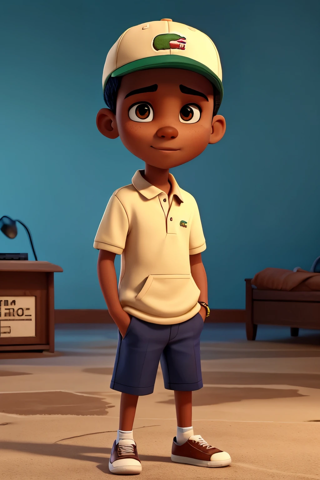 Black boy with cap