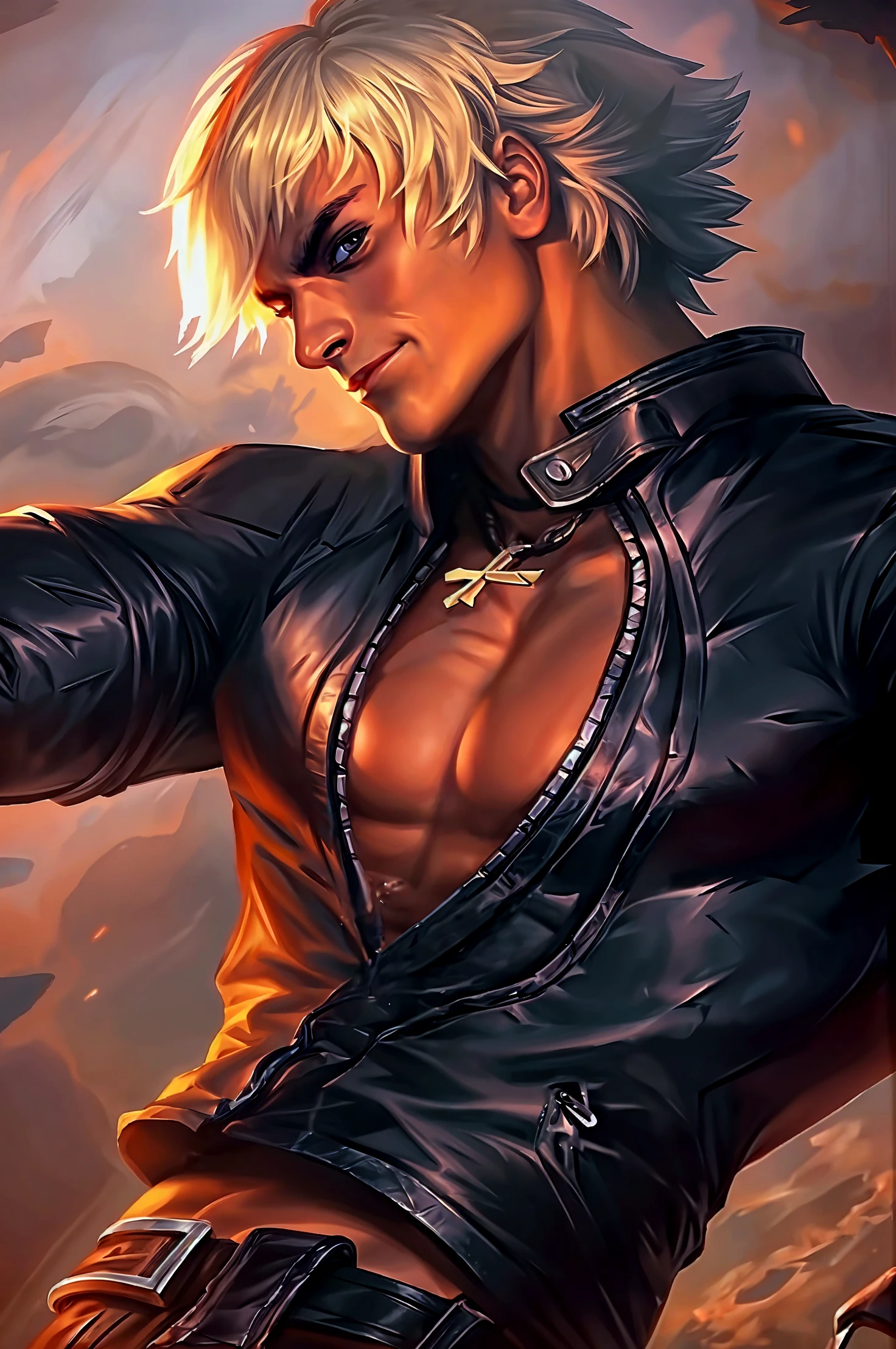 ((Best quality, 8k, Masterpiece :1.3)), upper bod, Sharp focus :1.2, handsome guy perfect figure, Highly detailed facial and skin texture, Detailed eyes, Double evelids Interir view, ferpect lighting, Glowing skin,