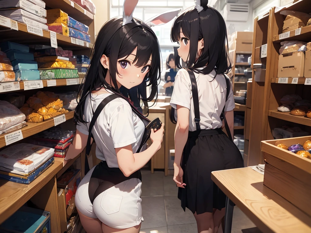 Highest quality, Tabletop, Game CG, 複数のgirl, 6+girl, Butt, From behind, Bunny ears, Rabbit&#39;s Tail, leotard, 6人のgirl, 6人のgirl, lureする, obscene, desire, lure, (Stir),Browsing Caution