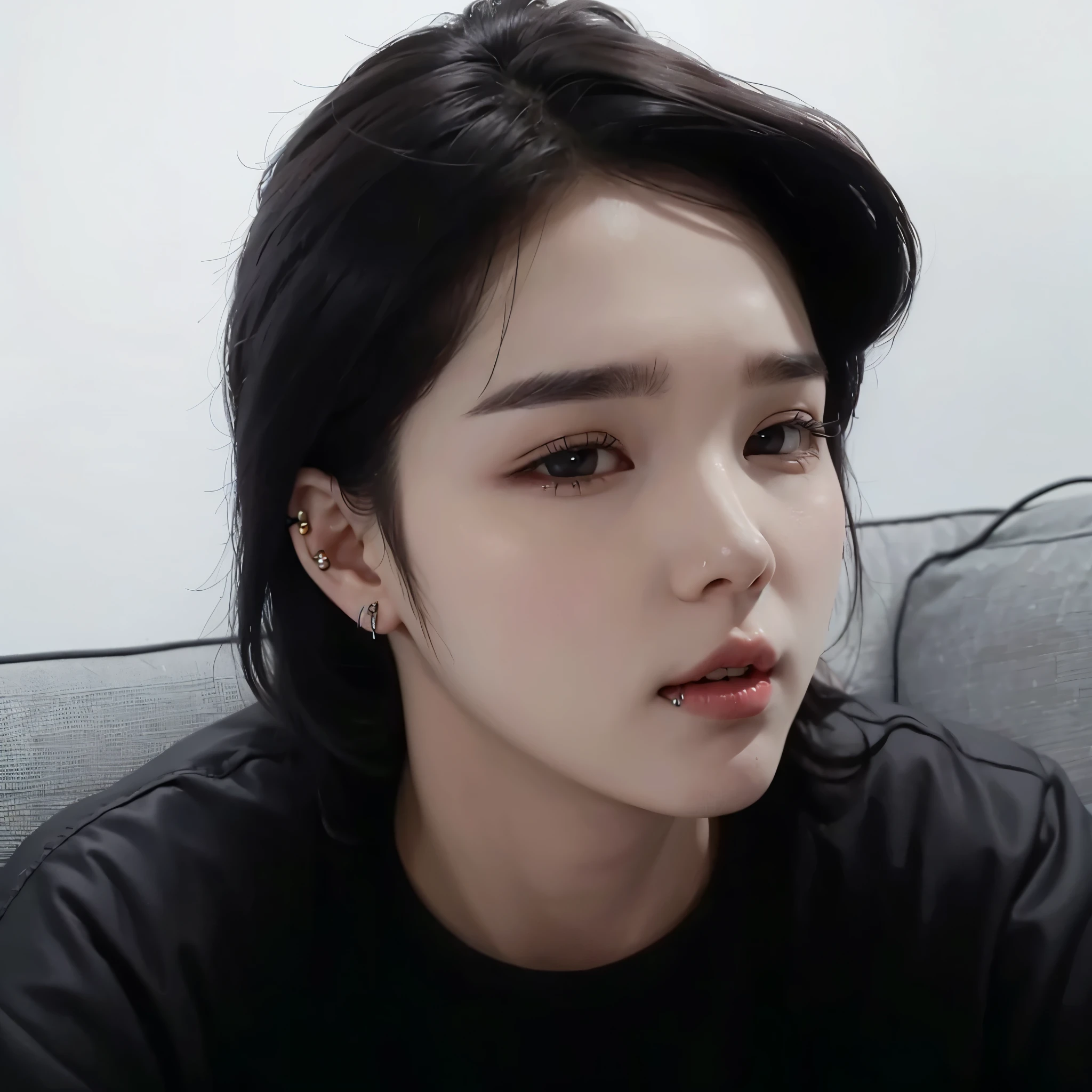 Min yoongi with lip piercing (labret lateral) naughty man