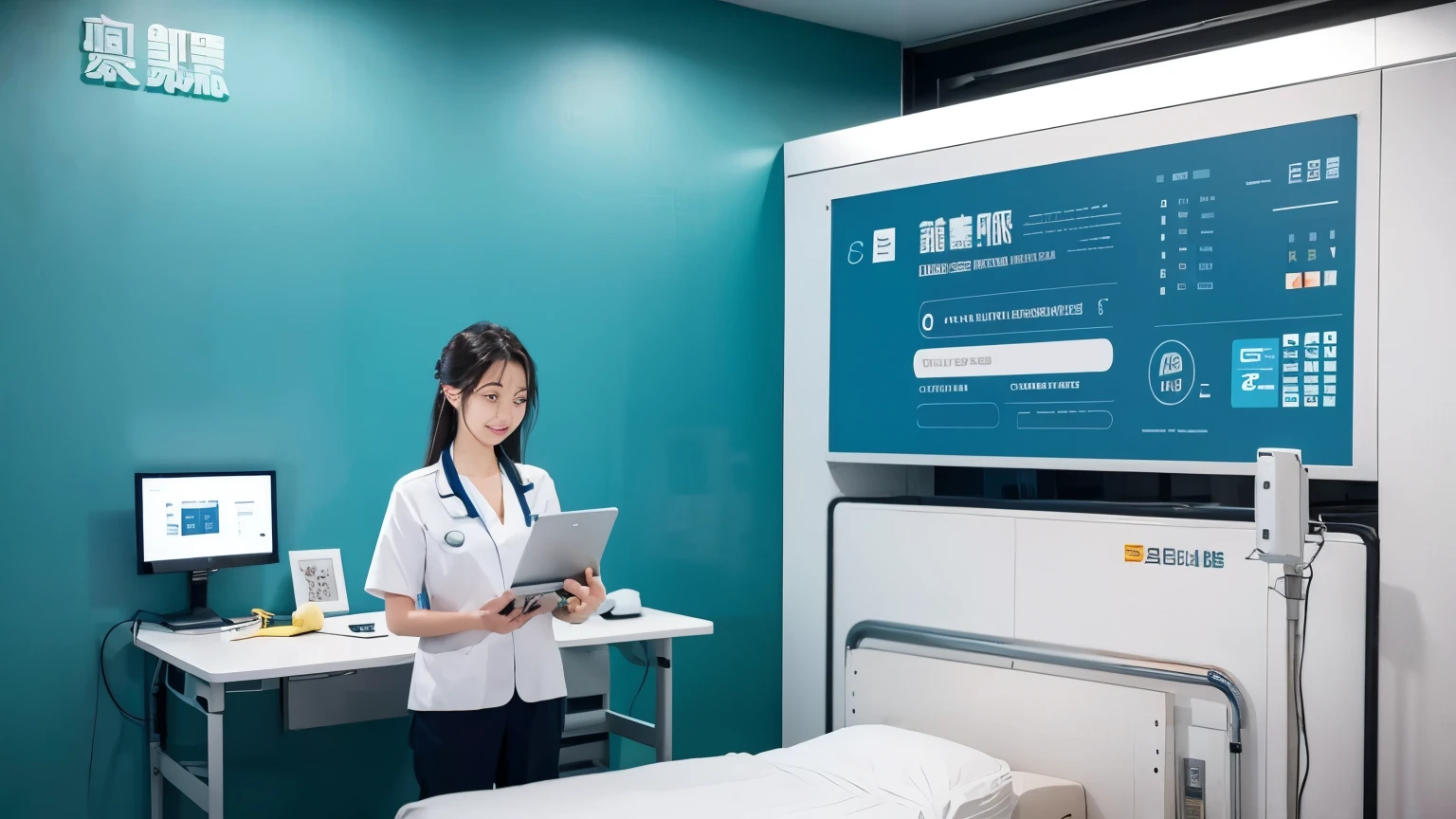 Change the scene to warehouse,Including hospital rail logistics